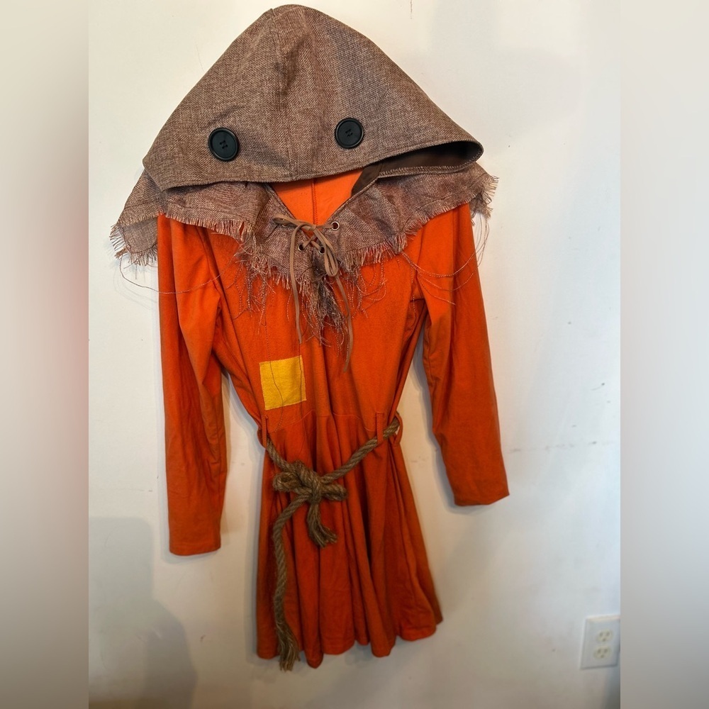 Spirit Halloween Orange and Yellow Costume with Rustic Charm​